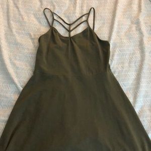 olive green sun dress